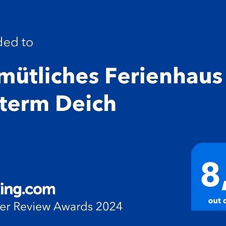 Gemuetliches Ferienhaus Hinterm Deich 노드스트랜드 외부 사진